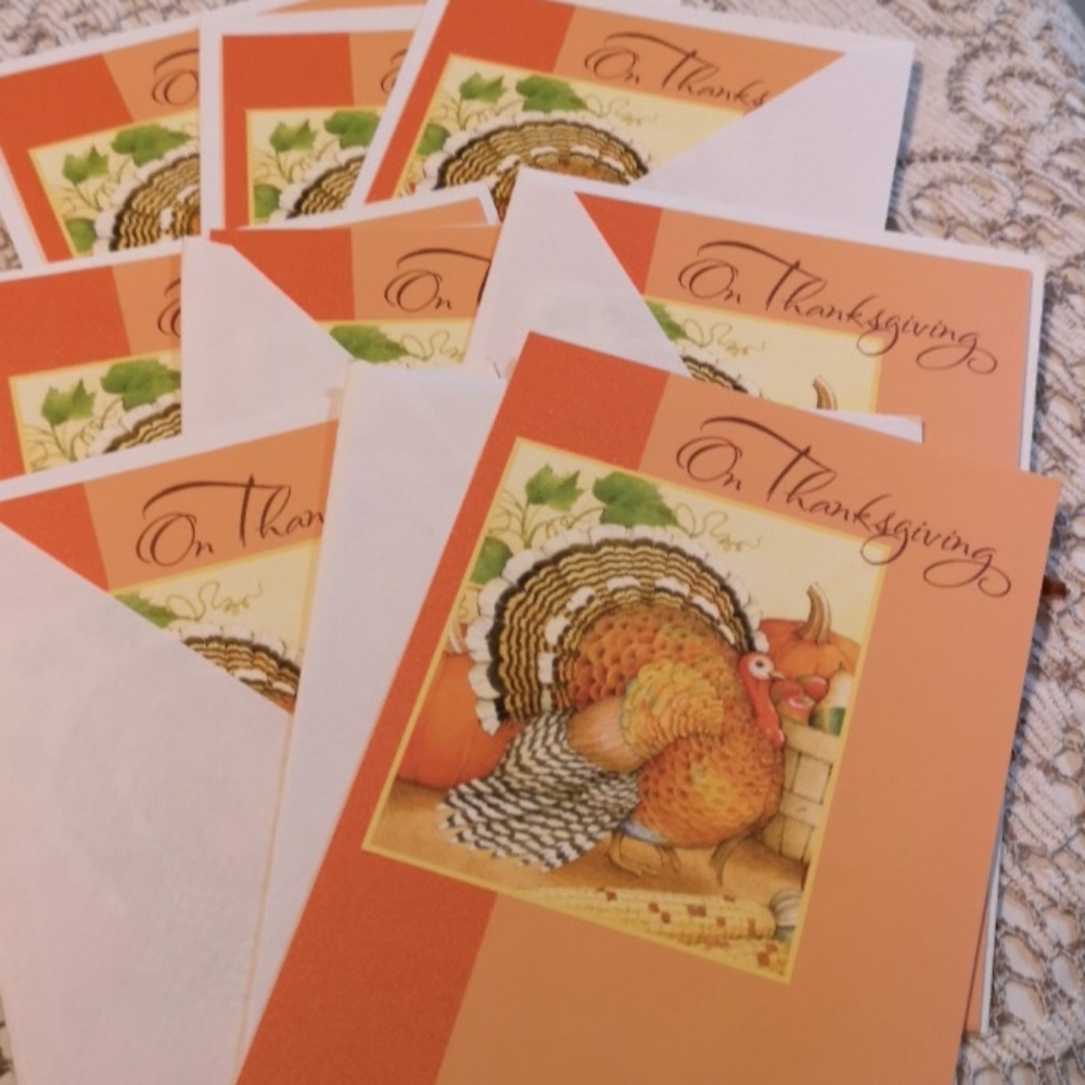 Set of 11 Turkey Thanksgiving Cards
